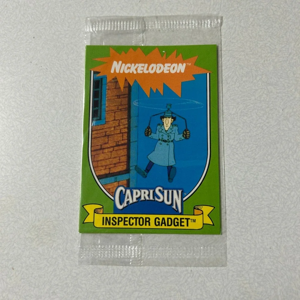 Nickelodeon Inspector Gadget Capri Sun Card Unisex OS Green Excellent 1991 Promo